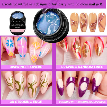 Bellanaills™3D Clear Sculpture Painting Nail Gel For Nails