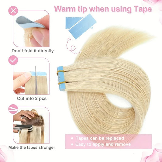 BellaCosmo™ Blonde Tape in Hair Extensions