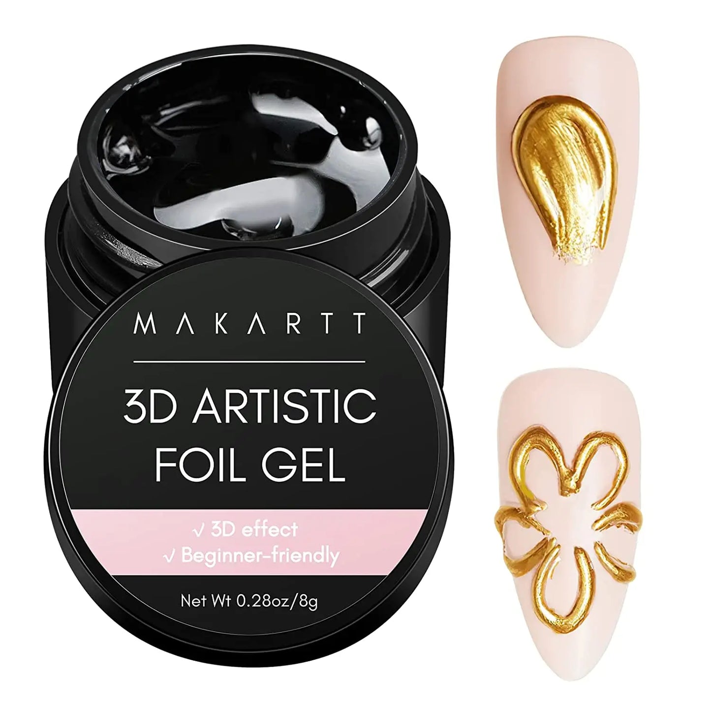 Bellanaills™ 3D Nail Foil Glue, 8ml Foil Transfer Gel