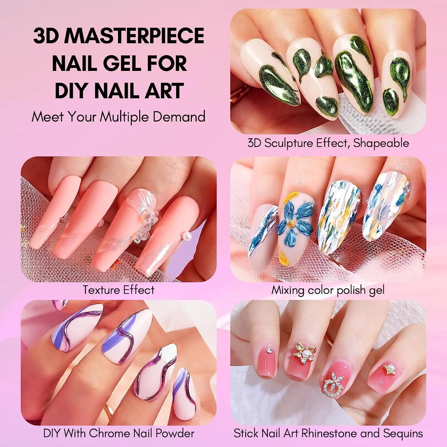 Bellanaills™3D Texture Nail Gel Sculpting Gel Nail Art Glue